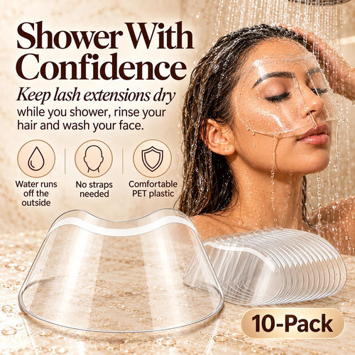 10-Pack Lash Extension Shower Shields 💕 – Reusable Waterproof Lash Covers