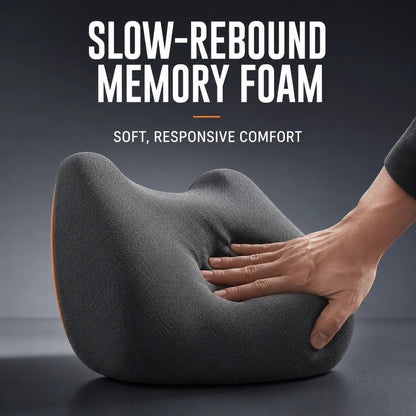 💯Car Neck & Lumbar Support Pillow Set – Memory Foam Headrest & Lower Back Cushion for Comfortable Driving