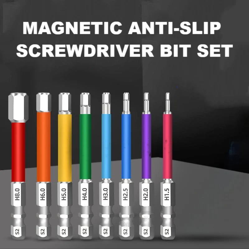 💯Magnetic Anti-Slip Screwdriver Bit Set