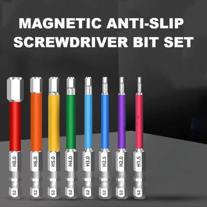 💯Magnetic Anti-Slip Screwdriver Bit Set