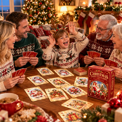 Christmas Party Fun Playing Cards