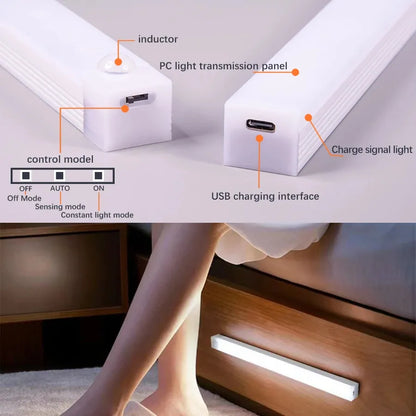 🔥LAST DAY SALE 49% OFF - 💡Punch-free Smart Sensor Magnetic Rechargeable LED Lights