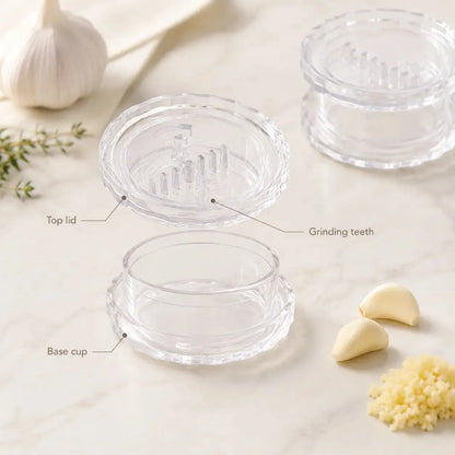 2-Piece Garlic & Ginger Twister 🧄 – Easy Manual Mincer
