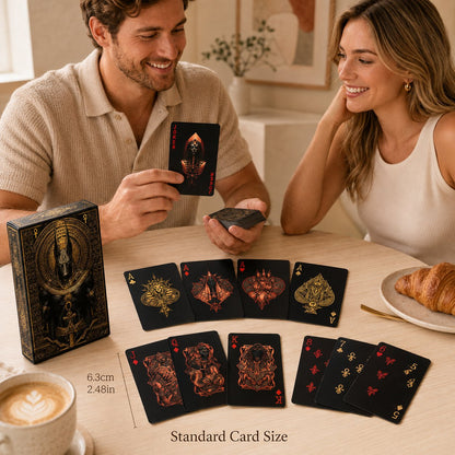 🃏 Black‑Gold Egyptian Themed Playing Cards