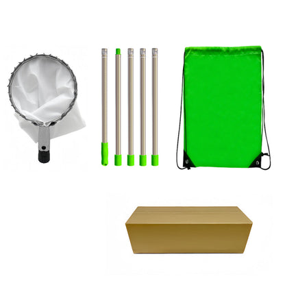 Long-Reach Fruit Picker 🍎 – Metal Basket with Catch Bag | 50% OFF