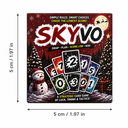 🎄 SKYNO Christmas Edition – Fast-Paced Strategic Card Game for Family & Friends 🎴