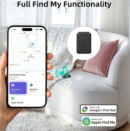 🧲 StayClose Smart Magnetic Card Wallet with Anti-Lost Tracking – Sleek Black