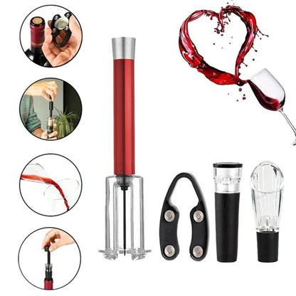 🔥Air Pump Cork Remover Wine Bottle Opener Set