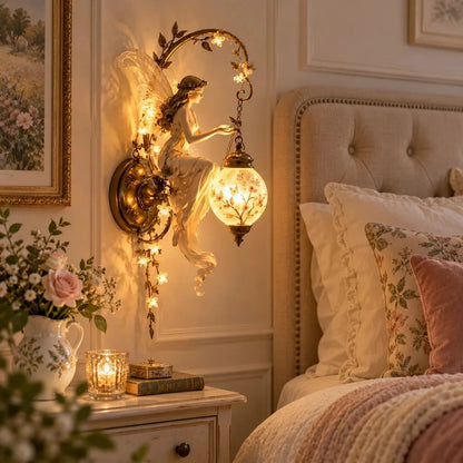 ⏳ Last Day 49% OFF🔥Enchanted Fairy Blossom Lantern Wall Light