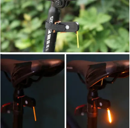 🚴 LED Bicycle Rear Safety Light – Green Taillight | 1PC