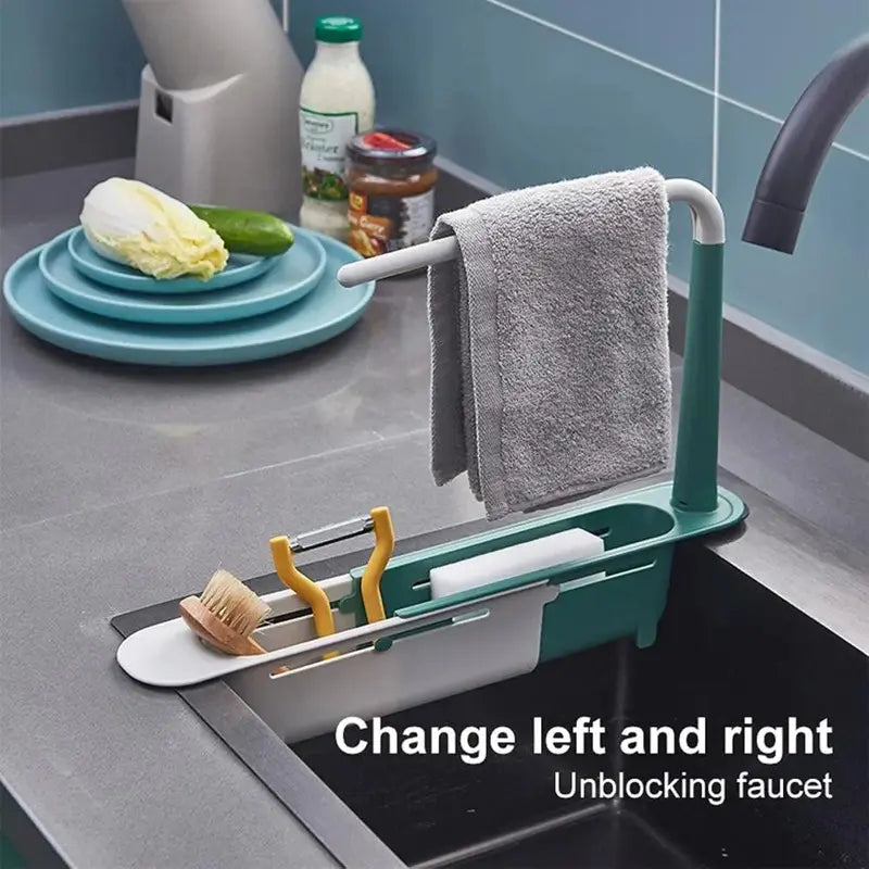 Expandable Heavy-Duty Sink Caddy – Adjustable PP Storage Rack 🧽