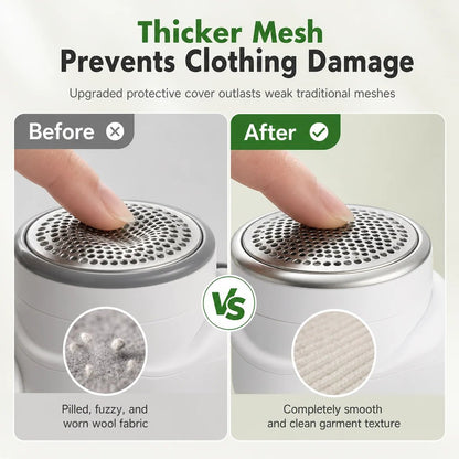 🧥⚡ Rechargeable Lint Remover – Restore Clothes Fast with Smart Digital Display