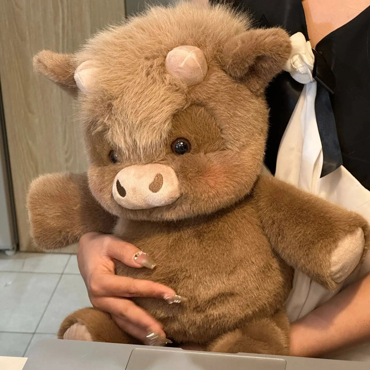 🐂 Highland Cow & Pig Plush | Soft Farm Animal Stuffed Toy