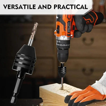 🛠️ Keyless 3-Jaw Drill Chuck – Quick-Change 0.3–3.4mm Round Shank
