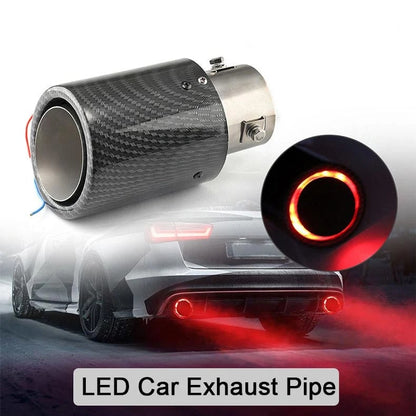 🔴 Universal LED Exhaust Tip Light – Bold Red Rear Glow, Straight Fit