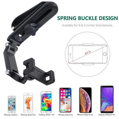 🚗 Universal Car Phone Holder for Sun Visor, 360° Rotating, Retractable & Anti-Slip Secure Mount