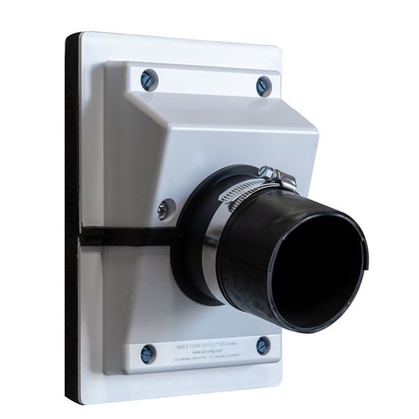 🛠️ HVAC Wall Line Set Cover – White Sealing & Insulation Kit