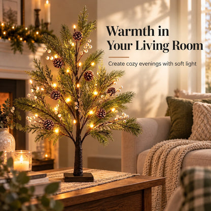 🎄💡 LED Lichtboom – Natuurlijke Elegantie voor Elk Seizoen 🌿✨