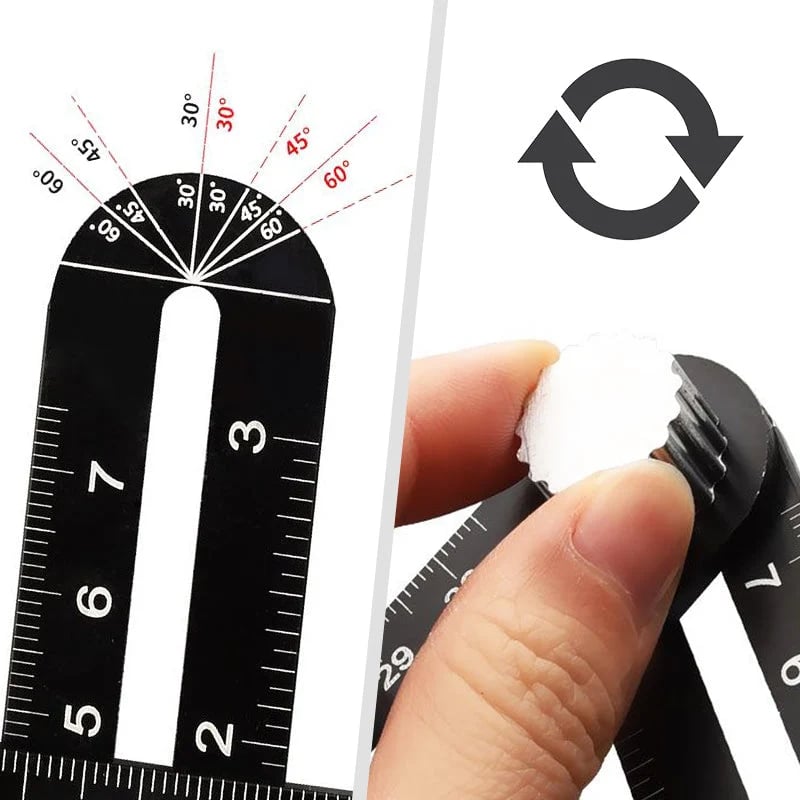 📐🔧 Multi-Angle Folding Measuring Ruler – Precise Positioning for Faster DIY Projects