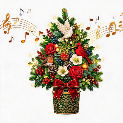 💯🌲 Pop-Up 3D Christmas Tree Card ✨ Turns Into Freestanding Festive Table Decor
