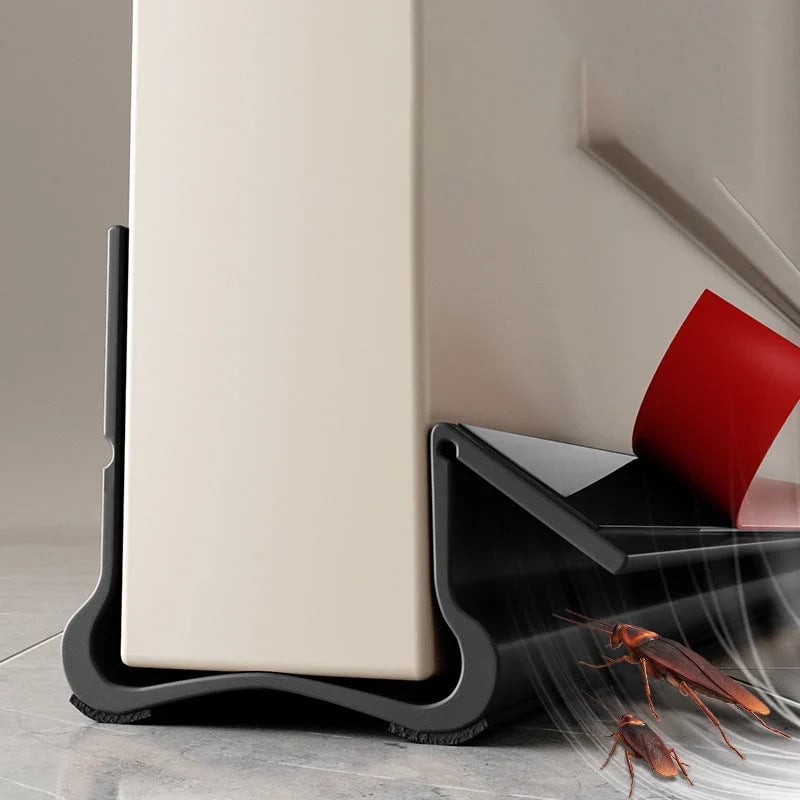 🚪 Triple-Seal Door Draft Stopper – Self-Adhesive Noise & Bug Barrier