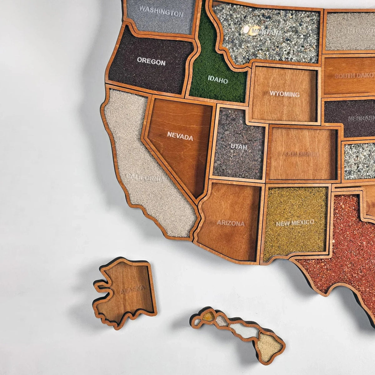 🎉🎁 Personalized USA Travel Memory Map – Collect & Display Your Travel Keepsakes