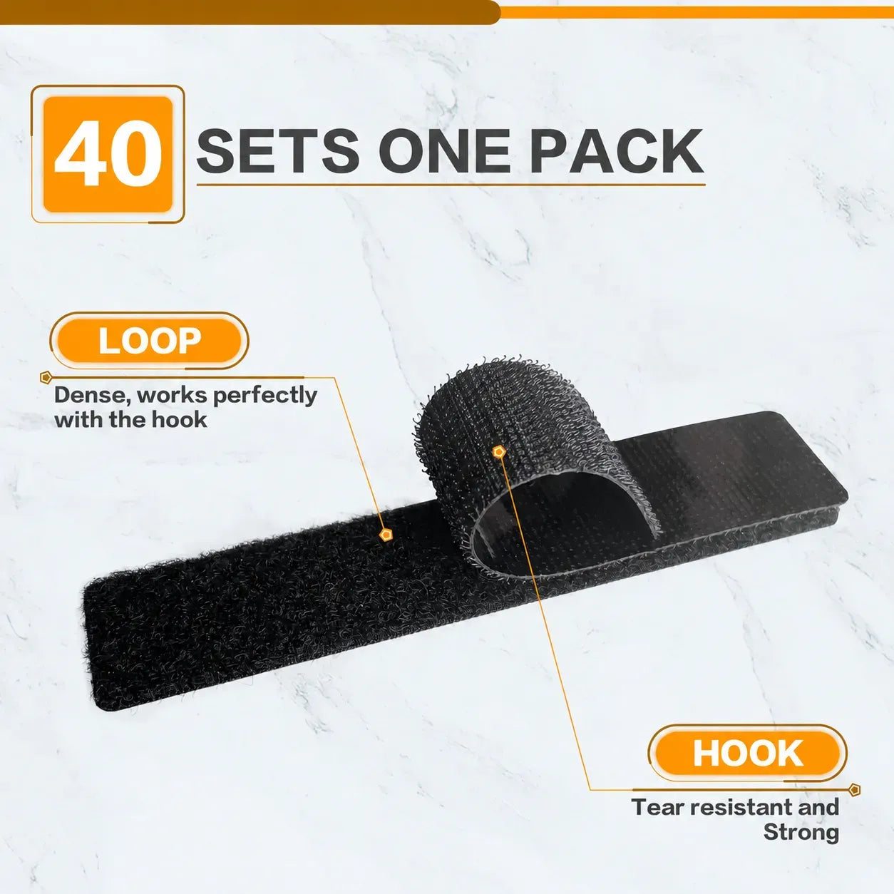 Heavy Duty Hook and Loop Strips with Adhesive