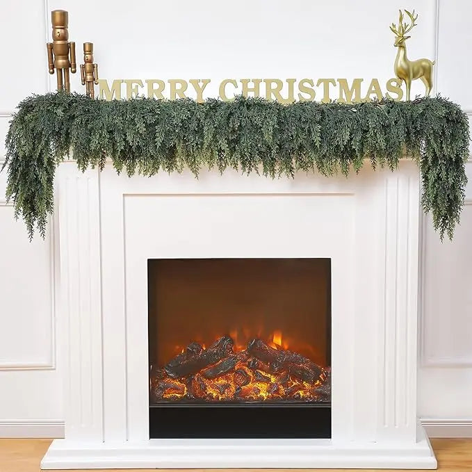 ✨Last Day 50% OFF✨Artificial Cedar Garland Set of 2 (6 FT)