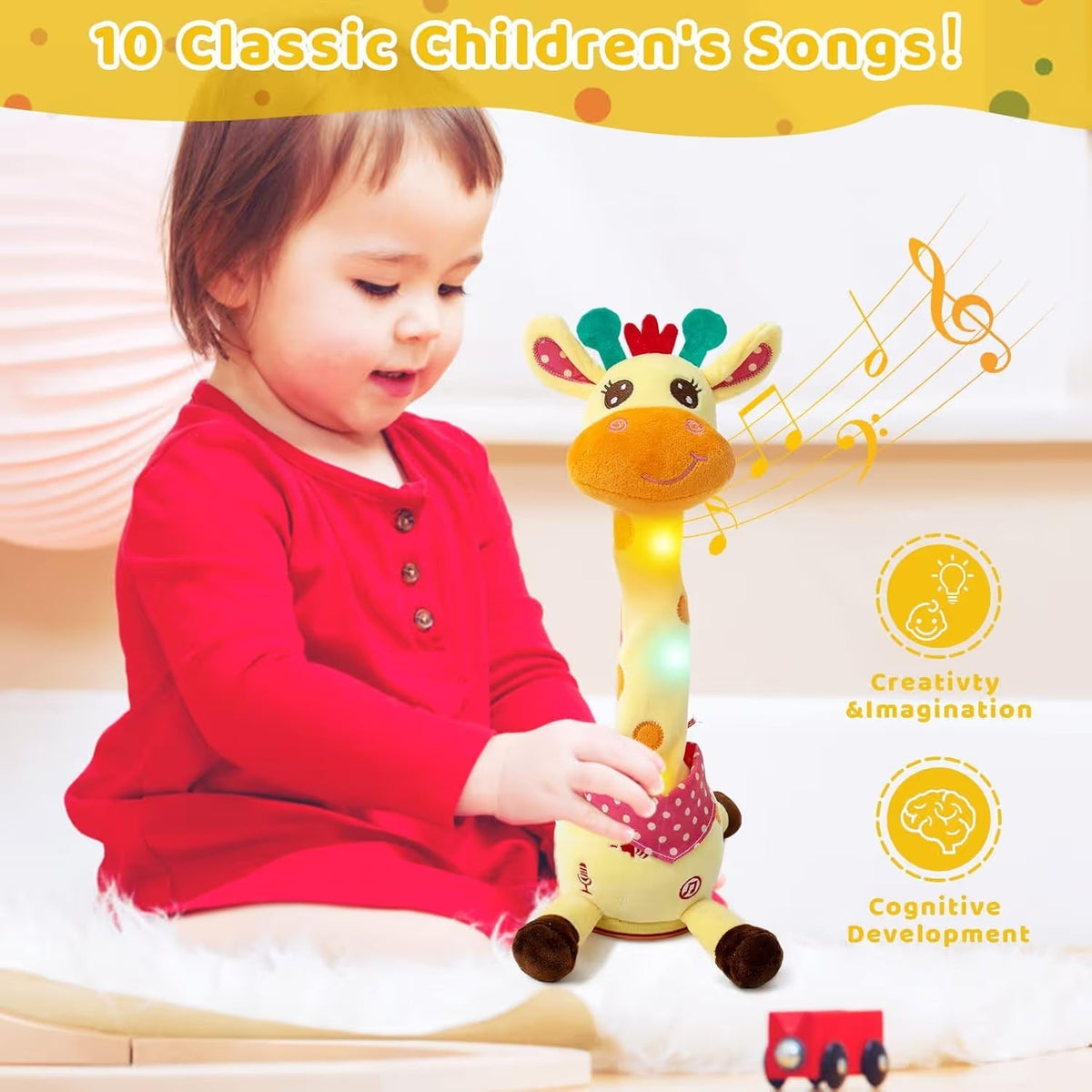 ⚡ Selling Fast! Interactive Musical Giraffe Toy 🦒 Dances, Sings & Mimics Your Voice 🎵🗣️