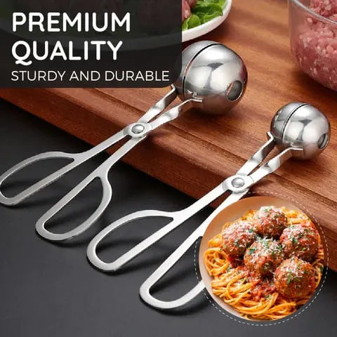 Quick-Release 304 Stainless Steel Meatball Press 🍽️ One-Touch Shaping with a Smooth, Food-Safe Finish