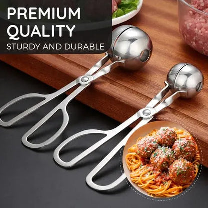 Quick-Release 304 Stainless Steel Meatball Press 🍽️ One-Touch Shaping with a Smooth, Food-Safe Finish