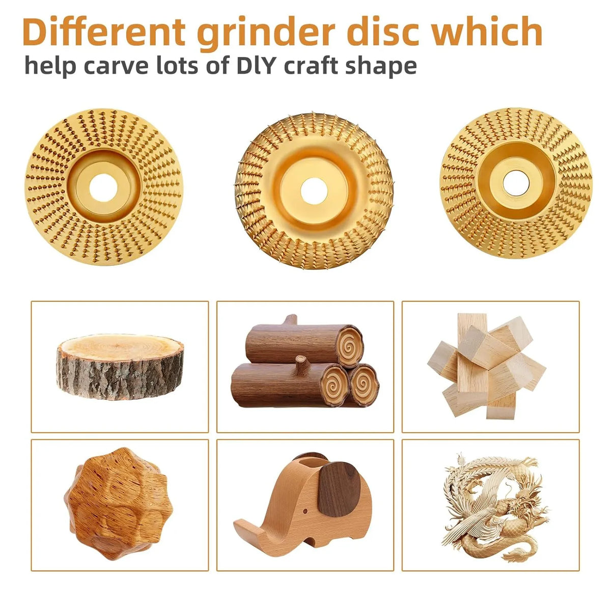 3-Piece Wood Carving Disc Set 🪵 – Precision Shaping Tools