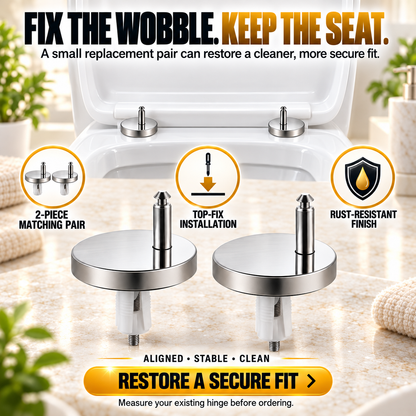 4-Pack Toilet Seat Hinge Bolts 🚽 – Adjustable & Secure