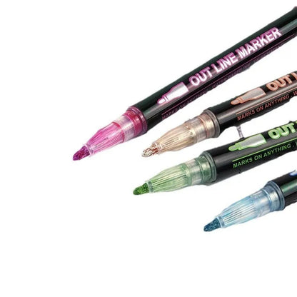 8-Color Highlight Marker Set 🎨 – Colorful Pens for Notes & Studying