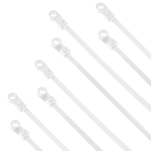 100-Pack Heavy-Duty Cable Ties 🔧 – 8.66" Screw-Mount Nylon Straps, 75 lb Rating