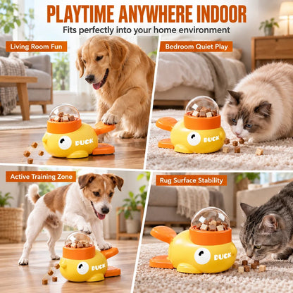 🐾🧩 Interactive Slow Feeder Toy – Treat Dispensing Fun for Cats & Dogs