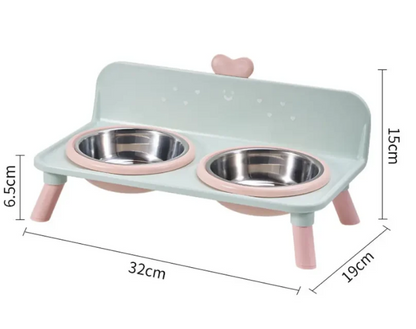 🐾 Raised 2-in-1 Pet Feeding Station with Removable Bowls 🥣