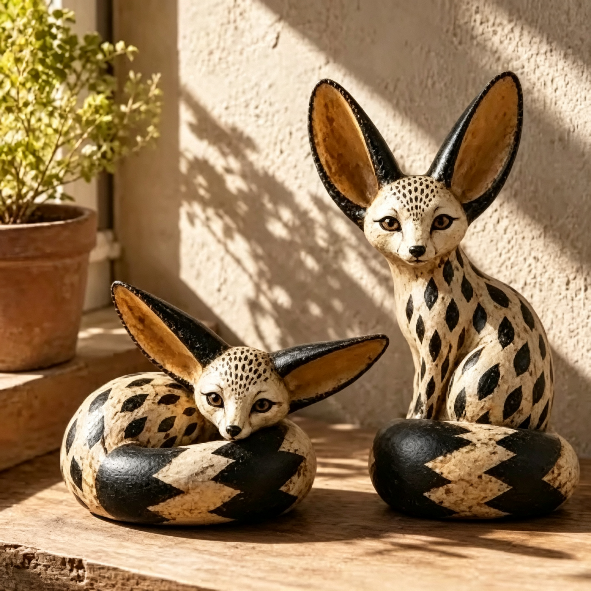 🔥 Limited Time – 50% OFF! 🦊 Vintage Fennec Fox Sculpture