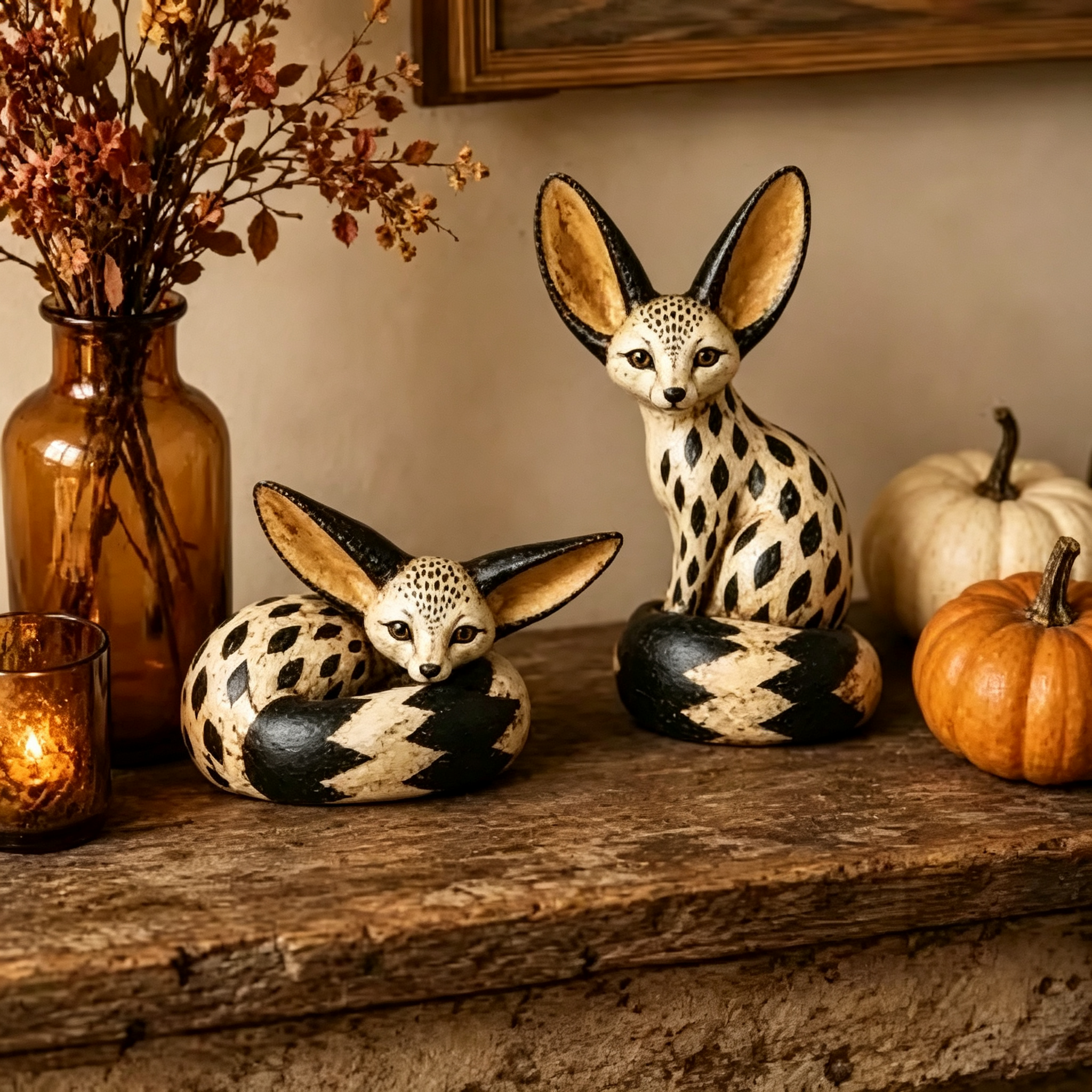 🔥 Limited Time – 50% OFF! 🦊 Vintage Fennec Fox Sculpture
