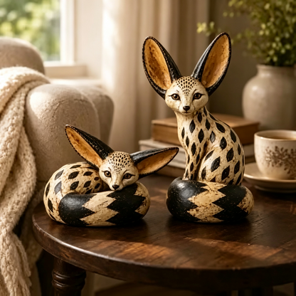 🔥 Limited Time – 50% OFF! 🦊 Vintage Fennec Fox Sculpture