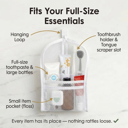 Self-Standing Travel Toiletry Pouch – Compact Organizer for Travel & Daily Essentials