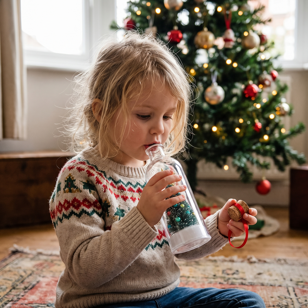 🎄 Recordable Christmas Keepsake Ornament with Your Own Voice Message