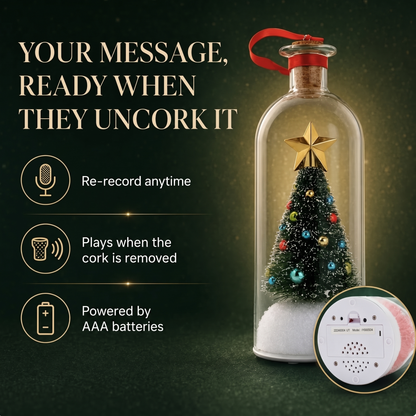 🎄 Recordable Christmas Keepsake Ornament with Your Own Voice Message