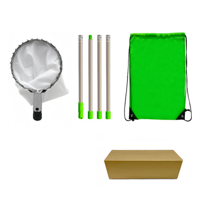 Long-Reach Fruit Picker 🍎 – Metal Basket with Catch Bag | 50% OFF