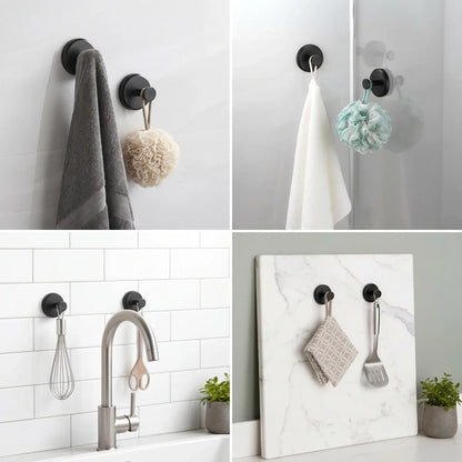 No-Drill Suction Cup Hooks 🪝 – Easy Wall-Mount Hanging Solution