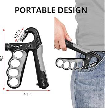 💪 Adjustable Hand Grip Strengthener, 5–100 kg Resistance for Forearm Training