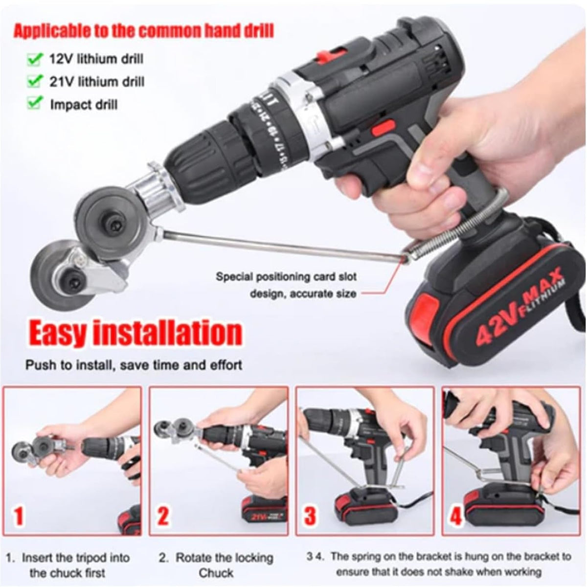 Metal Cutting Drill Attachment ✂️ – 50% OFF Today