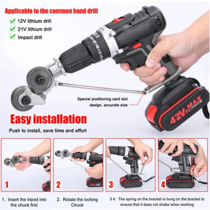 Metal Cutting Drill Attachment ✂️ – 50% OFF Today