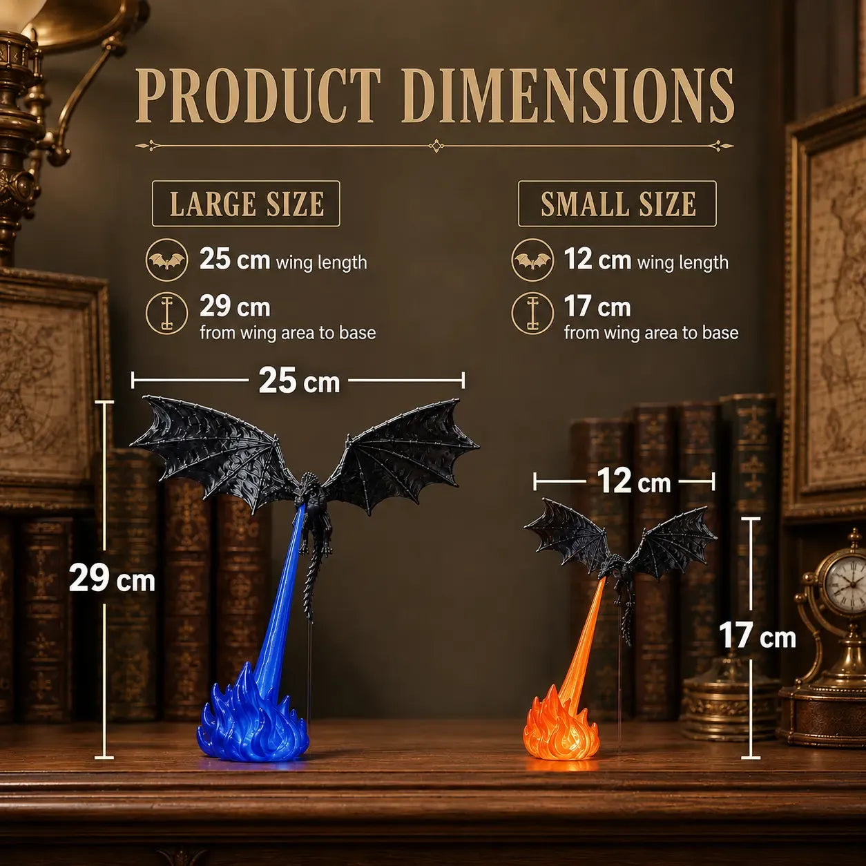 🔥Hot Sale 49% OFF✨Dragon Flame Book Nook