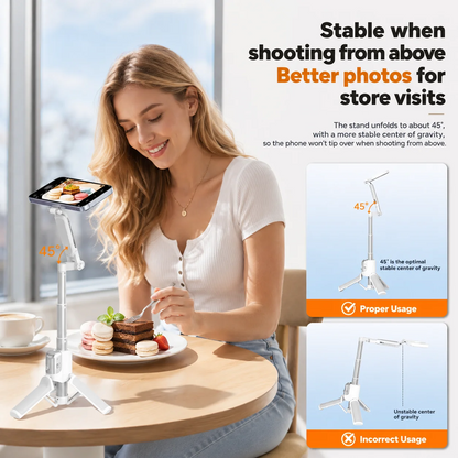 📸 Zoomable Magnetic Palm Grip | Selfie Stick & Tripod🔥